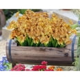 thumbnail image 5 of Sinhoon 18 Bundles Artificial Flowers Outdoor UV Resistant Faux Flowers No Fade Fake Plastic Plants Garden Porch Window Box Decorating ( Yellow), 5 of 12