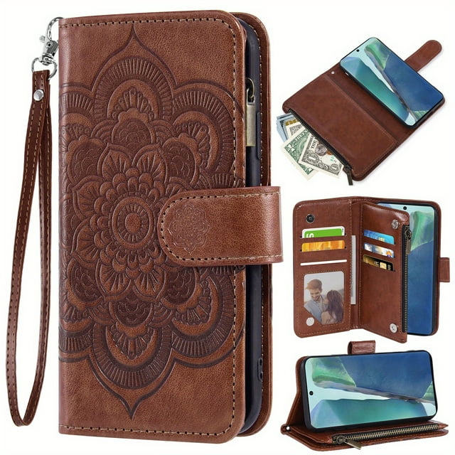 Flip Cover Card Holder Slot Wallet Cell Phone Case For Samsung Galaxy Note 20 Ultra 10 Plus 5G 10+ Note10+ + Lite Notes 9 8 5 4 3 Pro Note20 20Ultra Note10 10Ultra 10Lite 10Plus Note9 Note8 Note5 Note