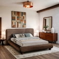 thumbnail image 5 of Meridian Furniture Blair Brown Chenille Fabric Upholstered King Bed, 5 of 10