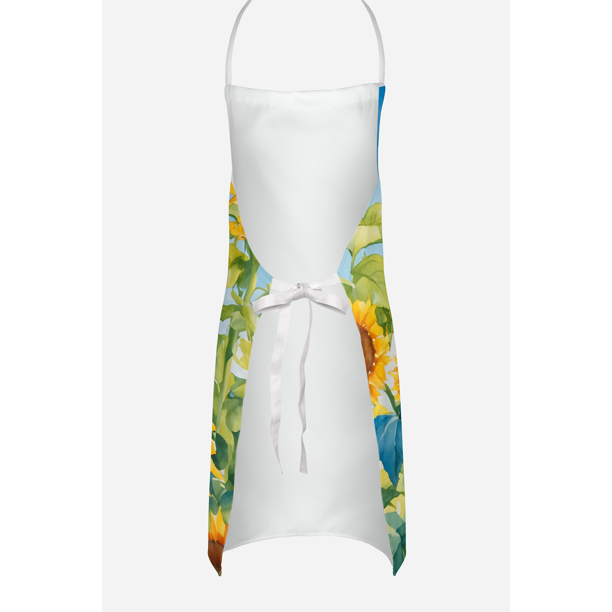 Labrador Retriever in Sunflowers Apron 27 in x 30 in