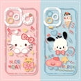 thumbnail image 2 of Funda de silicona suave para iPhone, carcasa transparente de Hello Kitty Pochacco para iPhone 14 Pro Max 13 12 Mini 11 ProMax XR XS X 8 7 6 6S Plus SE 2020, 2 of 5