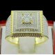 thumbnail image 1 of Anillos con incrustaciones de cristal para hombre y mujer, joyería de moda europea y americana para banquete y negocios, 1 of 4