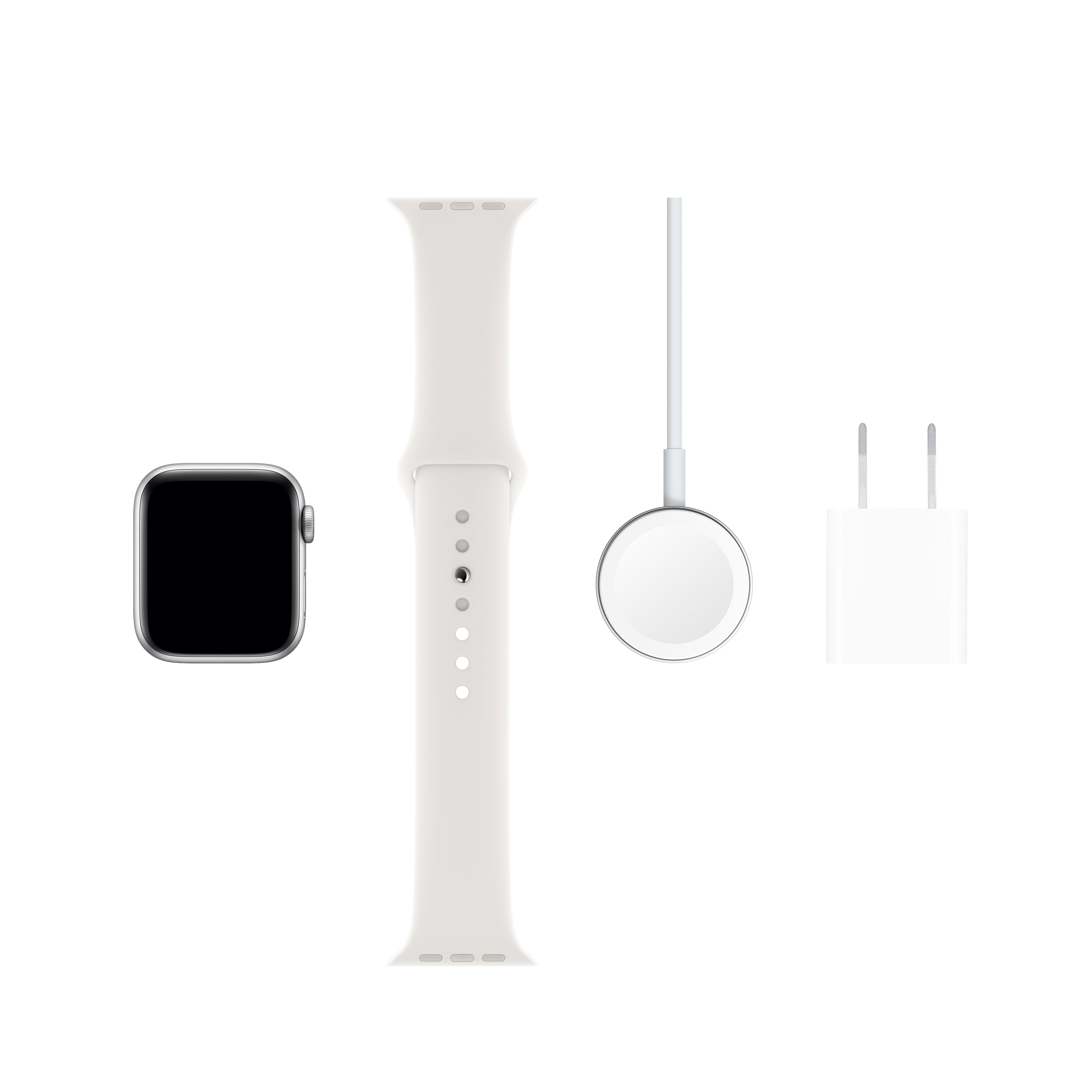 Apple Watch Series 5 GPS + Cellular, 40mm Silver Aluminum Case 
