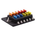thumbnail image 3 of Amdohai 12-Way Blade Fuse Box, Fuse Box Block with LED Warning Indicator Waterproof Cover for Car Boat RV DC 12-32, 3 of 8