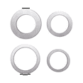 thumbnail image 5 of Saw Blade Adapter Ring Set Saw Blade Bushing Angle Grinder Inner Aperture Conversion Gasket (12/Pack), 5 of 6