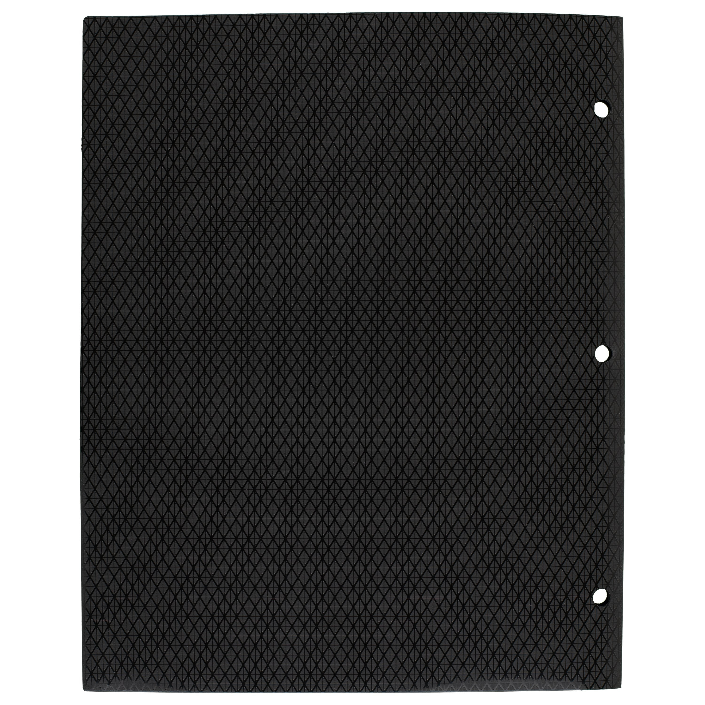 Five Star Stay-Put Pocket & Prong Folder, Black (34607)