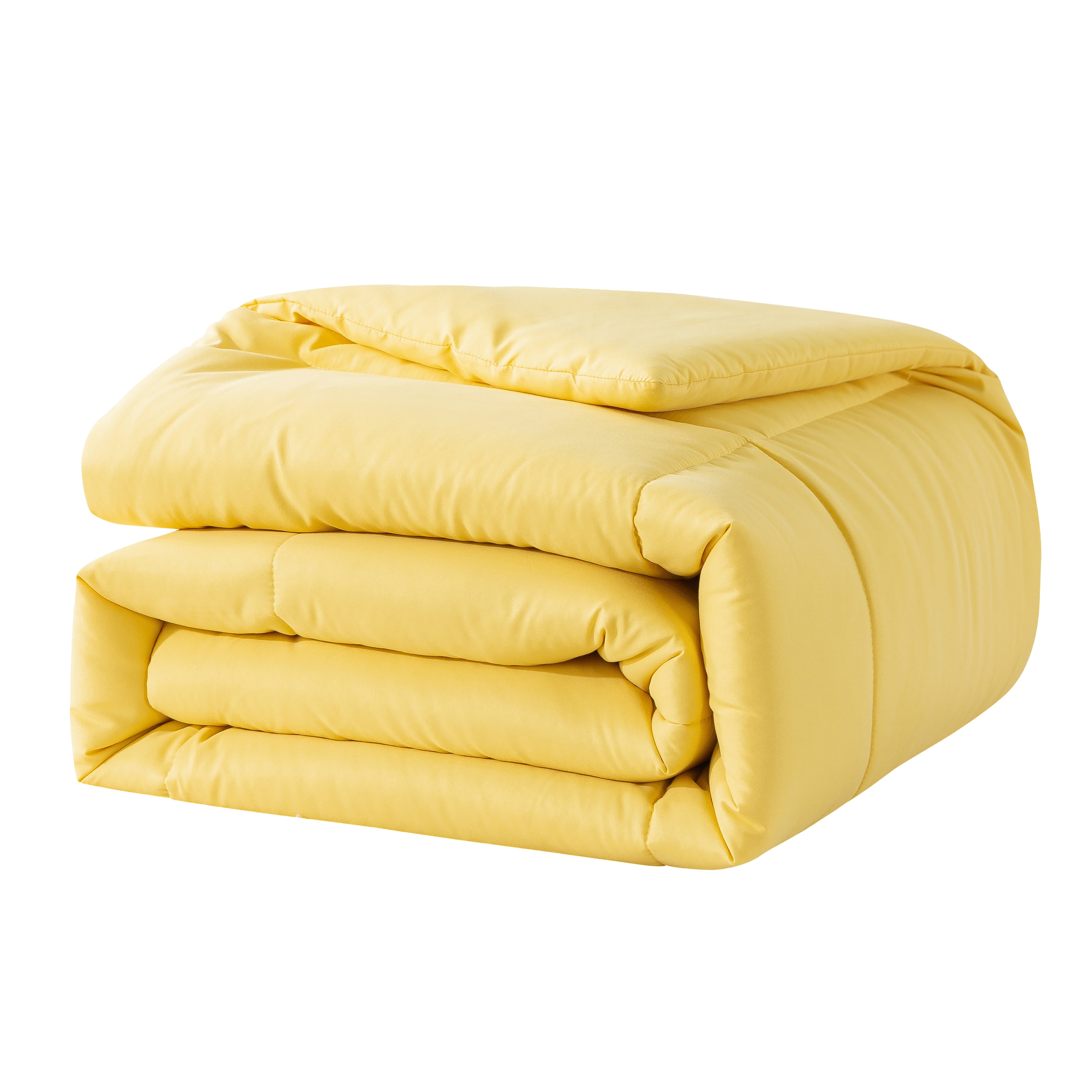 Mainstays Solid Yellow Hypoallergenic Down Alternative Comforter, Twin XL