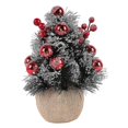 thumbnail image 1 of Árbol de Navidad - Mini árbol de agujas de pino de imitación acrílico en color morado, 20 cm de altura, M, rojo, 1 of 5