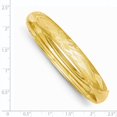thumbnail image 2 of 14k Yellow Gold 7.90mm Florentine Hinged Bangle Bracelet, 2 of 6