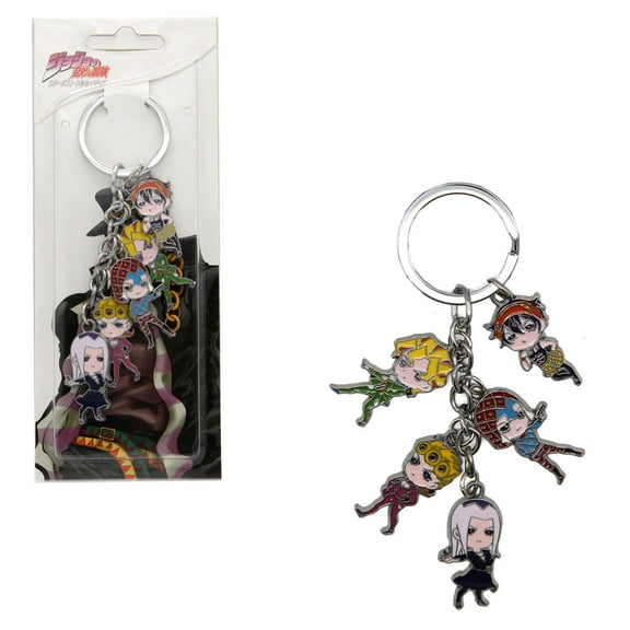 Golden Wind Characters - Jojo's Bizarre Adventure 1" Keychain 5 pc. Pendant