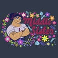 thumbnail image 2 of Junior's Encanto Luisa Middle Sister with Flower  Racerback Tank Top Indigo Small, 2 of 4