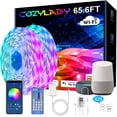 thumbnail image 1 of Cozylady Alexa LED Strip Lights 65.6FT, WiFi LED Light Strips Compatible with Alexa,Google Home Controlled by Smart APP, Music Sync LED Lights Strip for Bedroom Decor, Room Decor, Children's Room, 1 of 5