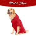 thumbnail image 4 of Sudadera con capucha para perros KOOLTAIL Basic, suave y cálida, para perros de talla XL, color rojo, 4 of 7