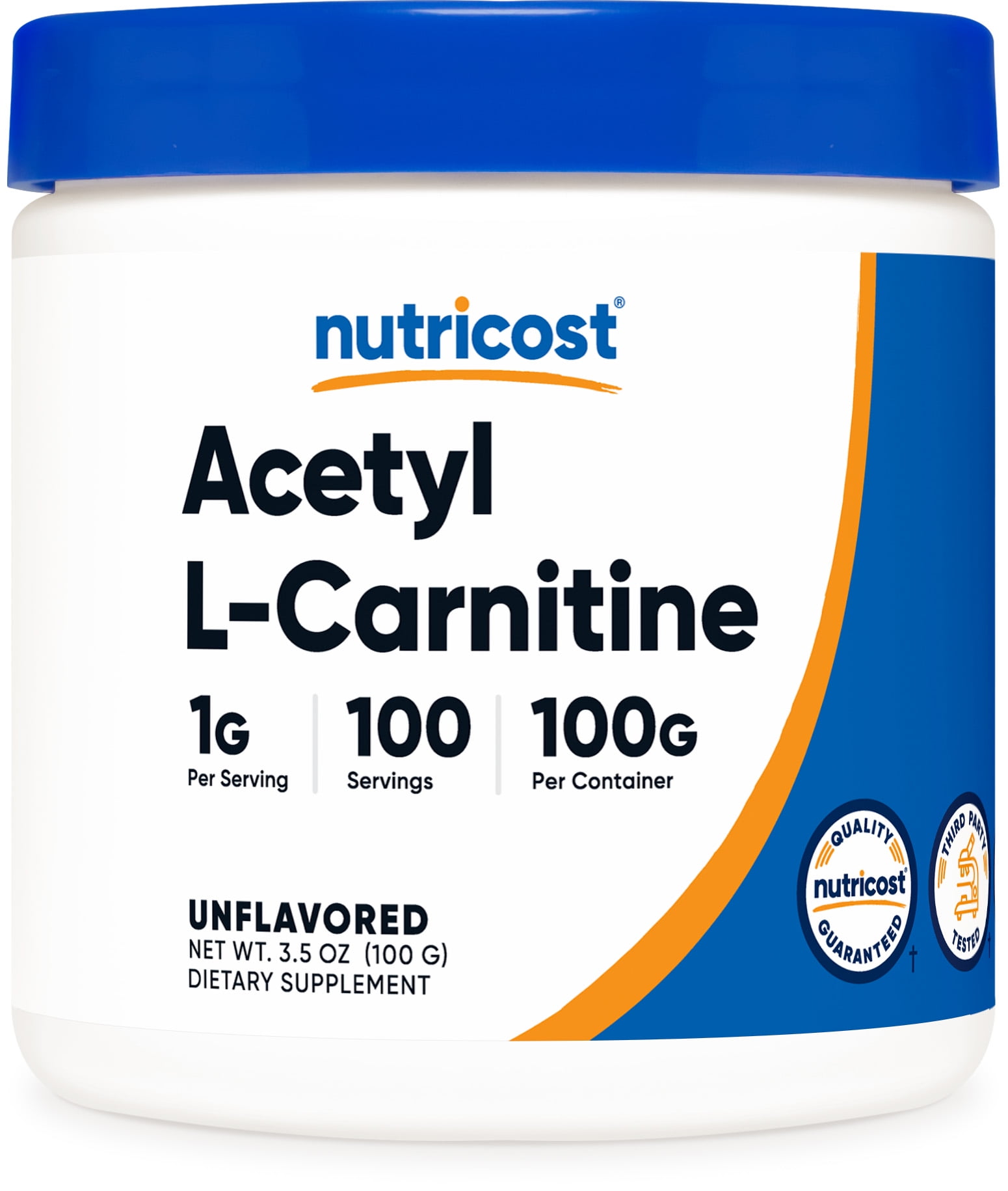 Nutricost Acetyl L-Carnitine ALCAR Powder Supplement, 100 Grams, 1g Per Serving