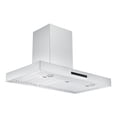 thumbnail image 1 of Ancona Moderna 36" Wall Mount Rectangular Range Hood with Night Light Feature in Stainless Steel, 1 of 10