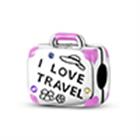 Purple suitcase