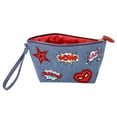 thumbnail image 4 of Marvel SpiderMan Denim Patch Cosmetic Pouch with Comic Pop Embellishments, 4 of 7