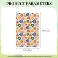 thumbnail image 4 of Lsque Groovy Daisy Flowers Premium Golf Towel - Ultra Absorbent and Quick Drying Microfiber Towel with Carabiner - Gift for Men -24" X 16", 4 of 8