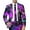 Purple, variant on Toimothcn Mens Blazer Jacket Romantic Valentine Day Love Heart Printed Blazers Oversized Warm Slim Fit One Button Funny Festival Performance Suit Jacket Comfy Men's Clothing
