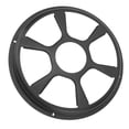 thumbnail image 3 of Cubierta de rejilla de altavoz de 10 pulgadas, de hierro negro, de alta elasticidad, universal para coche o RV., 3 of 14