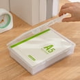 thumbnail image 4 of Clear Storage Container Stackable File Storage Box Water Resistant Document Organiser Case for Notebook Certificates, 4 of 9