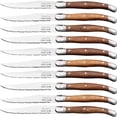 thumbnail image 1 of Cuchillo de Mango de Madera LaguioleWoodLight 10pzas 23 cm Madera Café Claro Acero Inoxidable Cuchillo para carne., 1 of 4