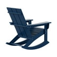 thumbnail image 6 of GARDEN Set of 2 Modern Plastic Outdoor Rocking Chairs for Patio Porch, Navy Blue, 6 of 10