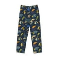 thumbnail image 6 of Uemuo Undersea Animals Pattern Men's Wide Leg Palazzo Lounge Pants with Pockets Light Weight Loose Comfy Casual Pajama Pants-X-Large, 6 of 9