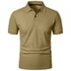 thumbnail image 5 of Manga Corta de Verano Tops de Color Sólido Casual Manga Corta Cuello Redondo Doblado Hendidura Superior, Camisa de Fibra de Poliéster para Hombres, Lavado de Manos, 5 of 5