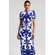 thumbnail image 4 of Vestido largo bellabarnetten Lerae con cuello redondo y manga corta, 4 of 7