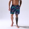 thumbnail image 4 of Pantalones de playa transpirables de secado rápido para hombre, pantalones cortos holgados informales de cinco puntos de talla grande, pantalones grandes estampados Pompotops  qyievc7145, 4 of 9