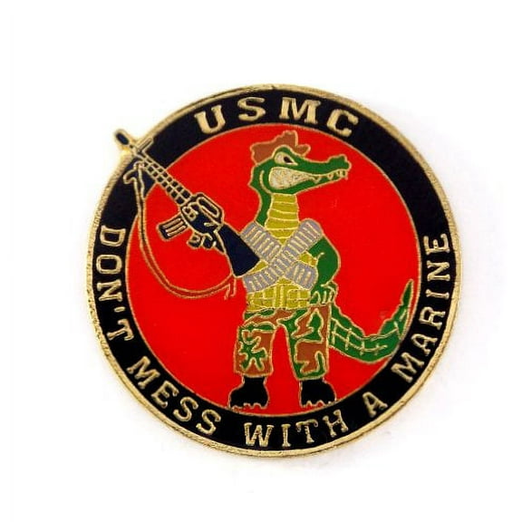 USMC EGA Don't Mess With A Marine Lapel Hat Pin Military PPM739 (1 pin)