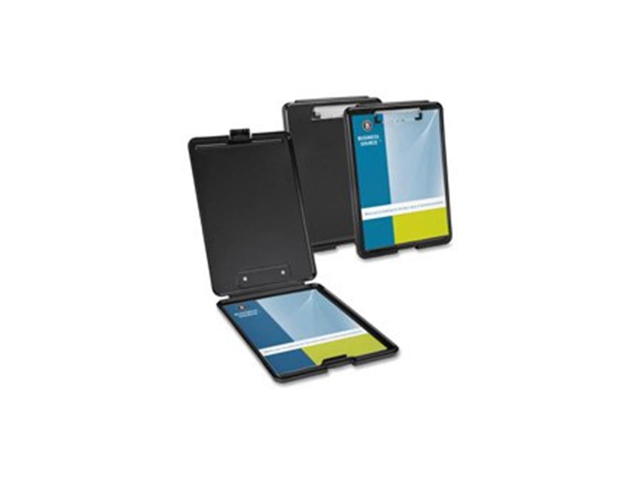 Business Source, BSN37513CT, Plastic Storage Clipboard, 12 / Carton, Black