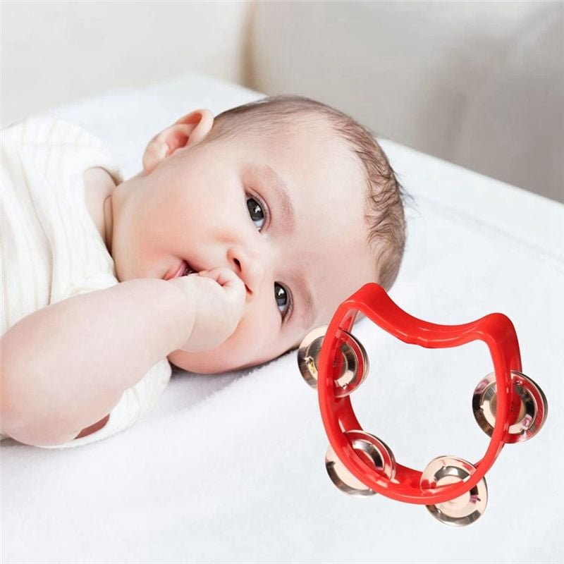 20Pcs Plastic Tambourine Musical Instruments, Mini Handheld Tambourines,Percussion Rhythm Party Musical Instruments