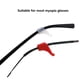 thumbnail image 2 of Guardurnaity 12 Uds. De ganchos antideslizantes para las orejas, accesorios para gafas de silicona, ganchos para las orejas anticaída, funda para piernas, Cadenas y cordones para anteojos Negro Guardurnaity AP017934-01, 2 of 6