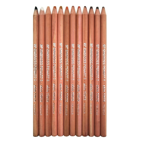 Hot Sale School Supplies College Skin Tone Core 12 Color Pencil Painting Drawing Pencil