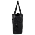 thumbnail image 4 of True Gear Large Black Nylon Drawstring Bag with Side Pockets – Lightweight Sports, Travel & Everyday Tote, 4 of 5