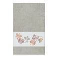 thumbnail image 2 of Authentic Hotel and Spa  Turkish Cotton Floral Vine Embroidered Light Grey 3-piece Towel Set, 2 of 4