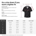 thumbnail image 5 of Goofa Cool Skull Love Printed Men's Casual Short-sleeved Shirt,Lightweight Breathable Button-down,Summer Casual men's top,Versatile Fashion shirt-XX-Large, 5 of 7