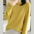 thumbnail image 4 of WNEGSTG Womens Spring Tops Cardigan Blouses Dressy Casual,Light Sweaters for Women Long Sleeve Crew Neck Lightweight Soft Knitted Pullover Knitted Blouse, 4 of 5