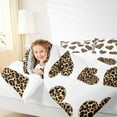 thumbnail image 4 of Feelyou Romantic Love Heart Twin Comforter Sets, Leopard Cheetah Print Bedding Set, 2pcs, 4 of 8