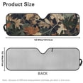 thumbnail image 7 of Uorisanigo Windshield Sun Shade Compatible with Jeep Wrangler TJ JK JL &Gladiator JT 2/4 Door Camo Forest Print Sunshade Cover Reflective Sun Visor Block UV Keep Cool, Car Accessories, 7 of 7