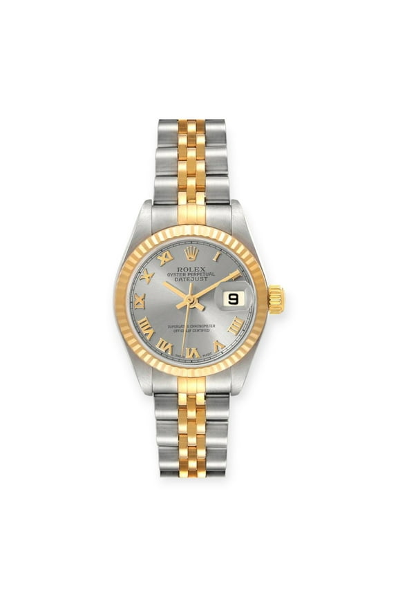 Pre-Owned Rolex Datejust 26mm 79173 Steel Yellow Gold Silver Dial Ladies Watch