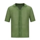 thumbnail image 4 of pstuiky Mangas cortas para hombre, Suéter tejido de cuello alto y manga larga para hombre, nuevo diseño, color liso, con flores retorcidas, que mantiene el calor y cubre la cabeza. ropa de hombre xl, 4 of 5