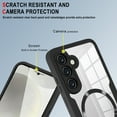 thumbnail image 3 of TECH CIRCLE Full Body Protection Case for Samsung Galaxy S24 FE,Magnetic Clear Case Compatible with Mag Safe Shockproof TPU+PC Cover Built-in Screen Protector for Galaxy S24 FE,Black, 3 of 9