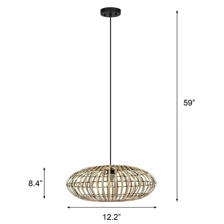 

JCXAGR Vintage Bamboo Rattan Light Creative Pendant Light Hang Light For Dinging Room As shown
