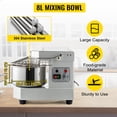 thumbnail image 1 of Mezclador de Alimentos VEVOR Comercial 8.5 Cuartos 450W Con Tazón de Acero Inoxidable, 1 of 9