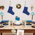 thumbnail image 4 of Christmas Stocking Linen 18 Inch Blue 6 Pack, 4 of 7