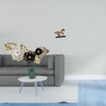 thumbnail image 2 of Escultura De Pared De Metal Nórdico Con Diseño De Flores, Hojas Y Caballos, Adorno Decorativo Para Comedor, Sala De Estar, Escritorio, Estantería, Hogar, Hotel, Vacaciones, Regalo, 2 of 8