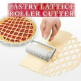 thumbnail image 3 of Sunjoy Tech Large Pizza Silk Hob Easy to Clean Lightweight Lattice Roller Cutter with Hanging Hole DIY Kitchen Baking Tool for Pizza Bread Pie Dough Cheese Pasta, 3 of 7